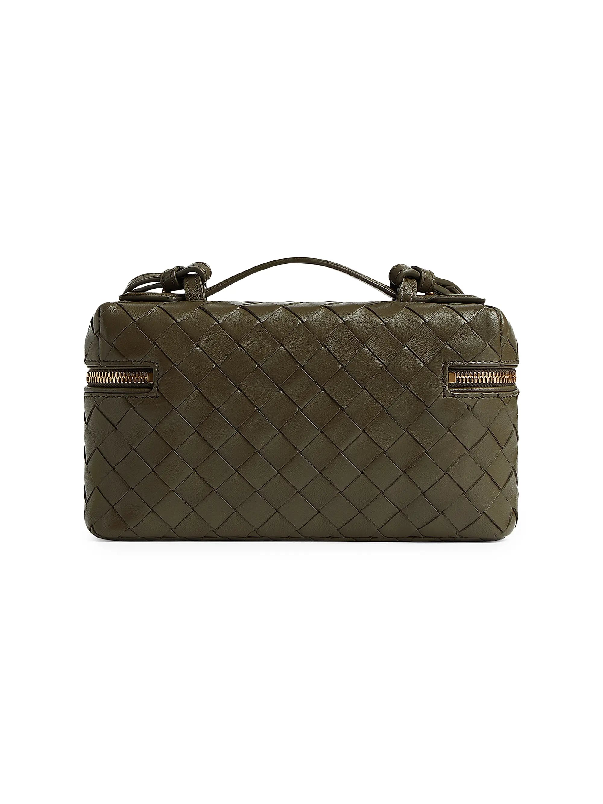 Bottega Veneta Bang Bang Intrecciato Leather Crossbody Vanity Case Bag