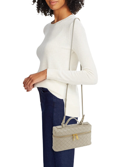 Bottega Veneta Bang Bang Intrecciato Leather Crossbody Vanity Case Bag