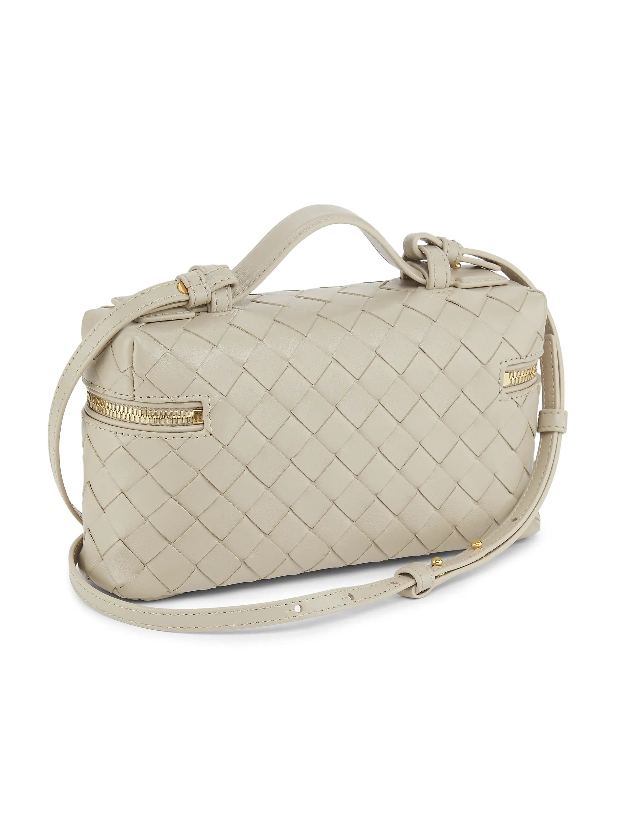 Bottega Veneta Bang Bang Intrecciato Leather Crossbody Vanity Case Bag