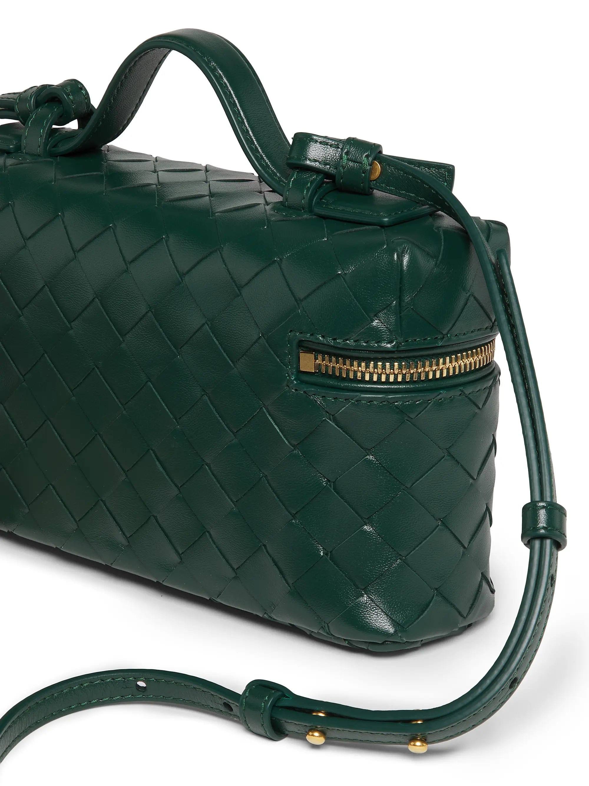 Bottega Veneta Bang Bang Intrecciato Leather Crossbody Vanity Case Bag