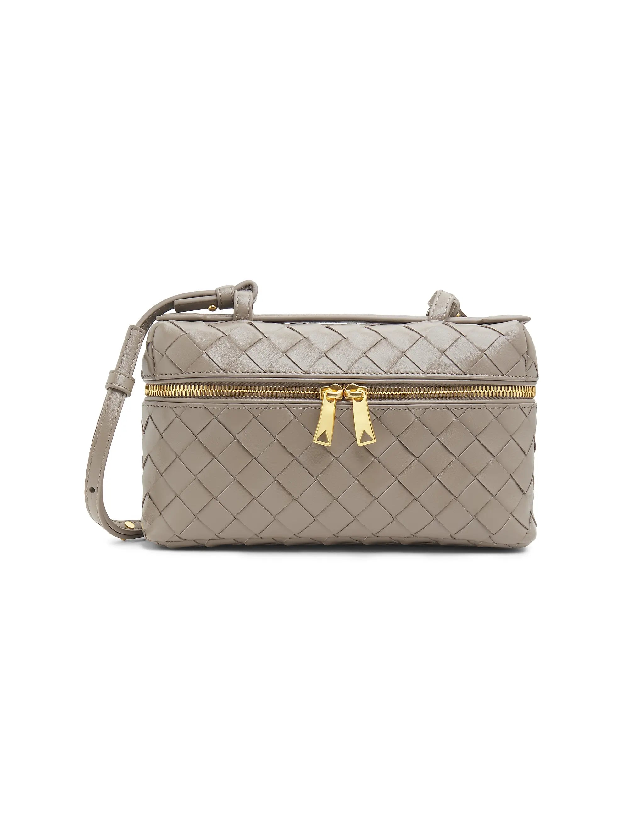 Bottega Veneta Bang Bang Intrecciato Leather Crossbody Vanity Case Bag