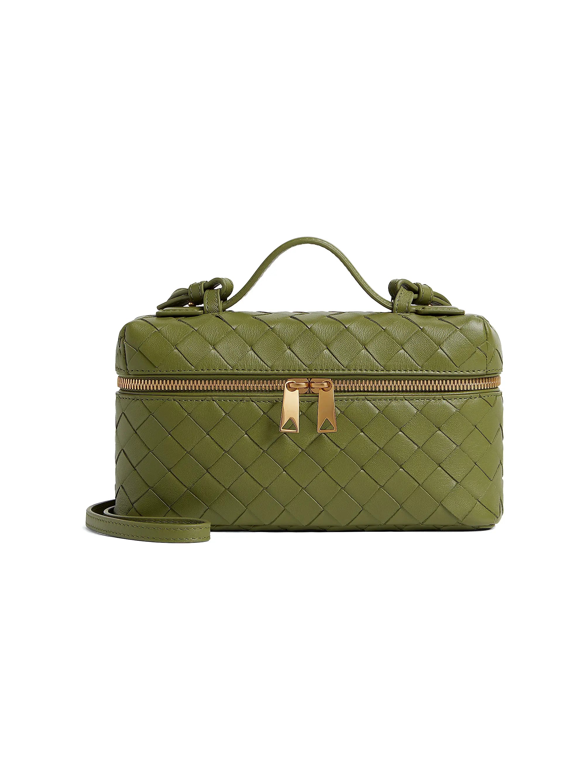 Bottega Veneta Bang Bang Intrecciato Leather Crossbody Vanity Case Bag