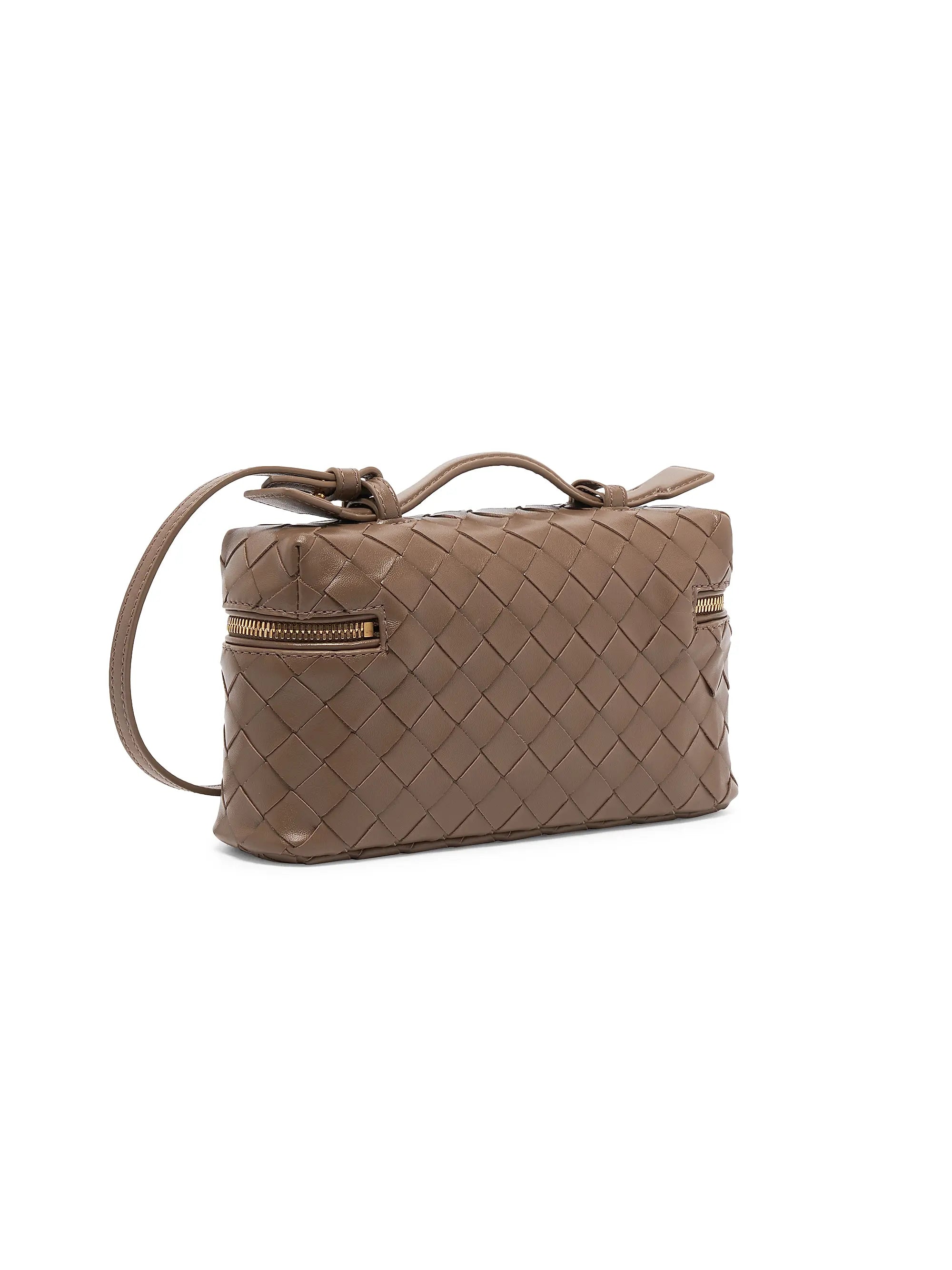 Bottega Veneta Bang Bang Intrecciato Leather Crossbody Vanity Case Bag
