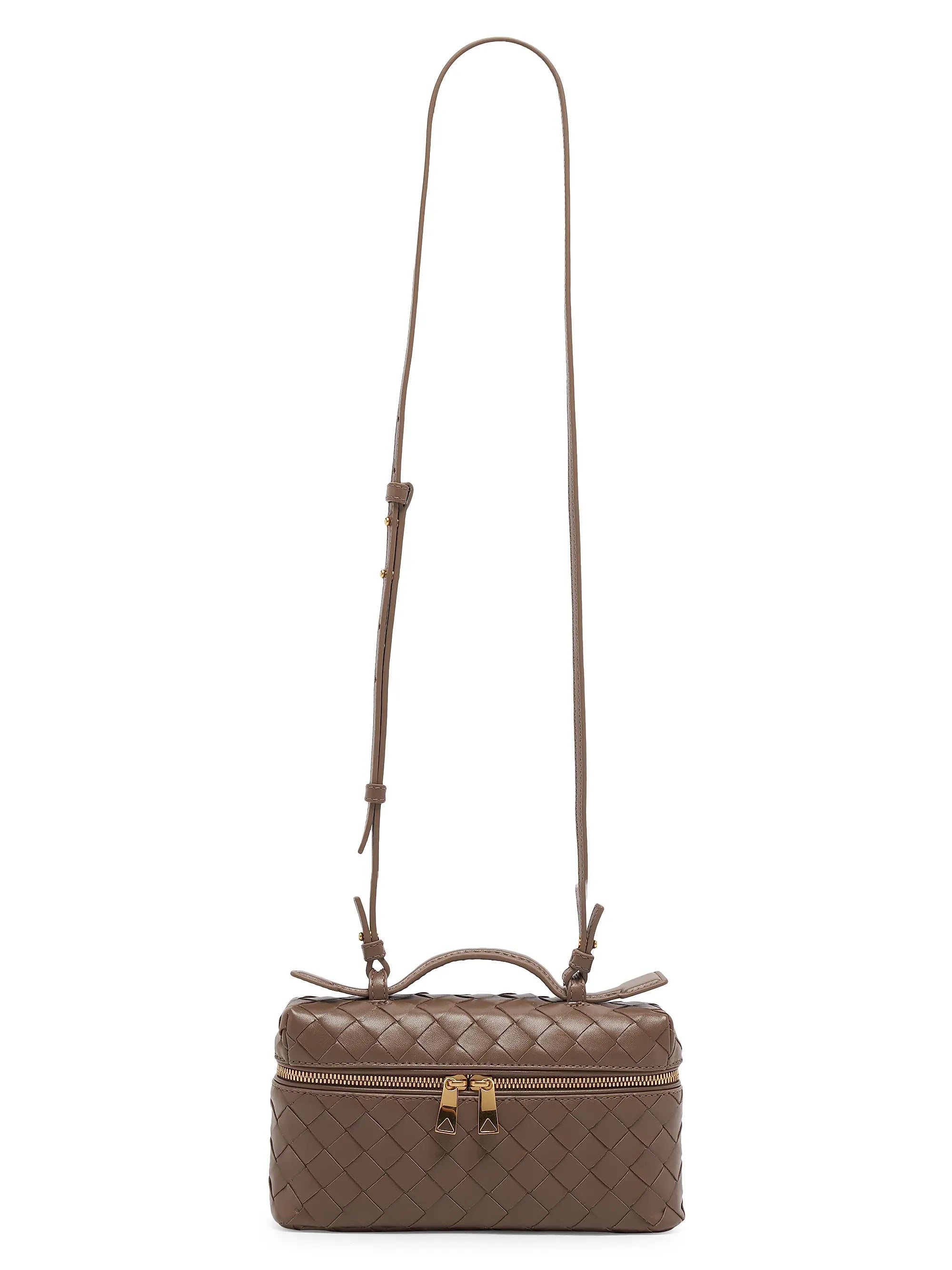 Bottega Veneta Bang Bang Intrecciato Leather Crossbody Vanity Case Bag