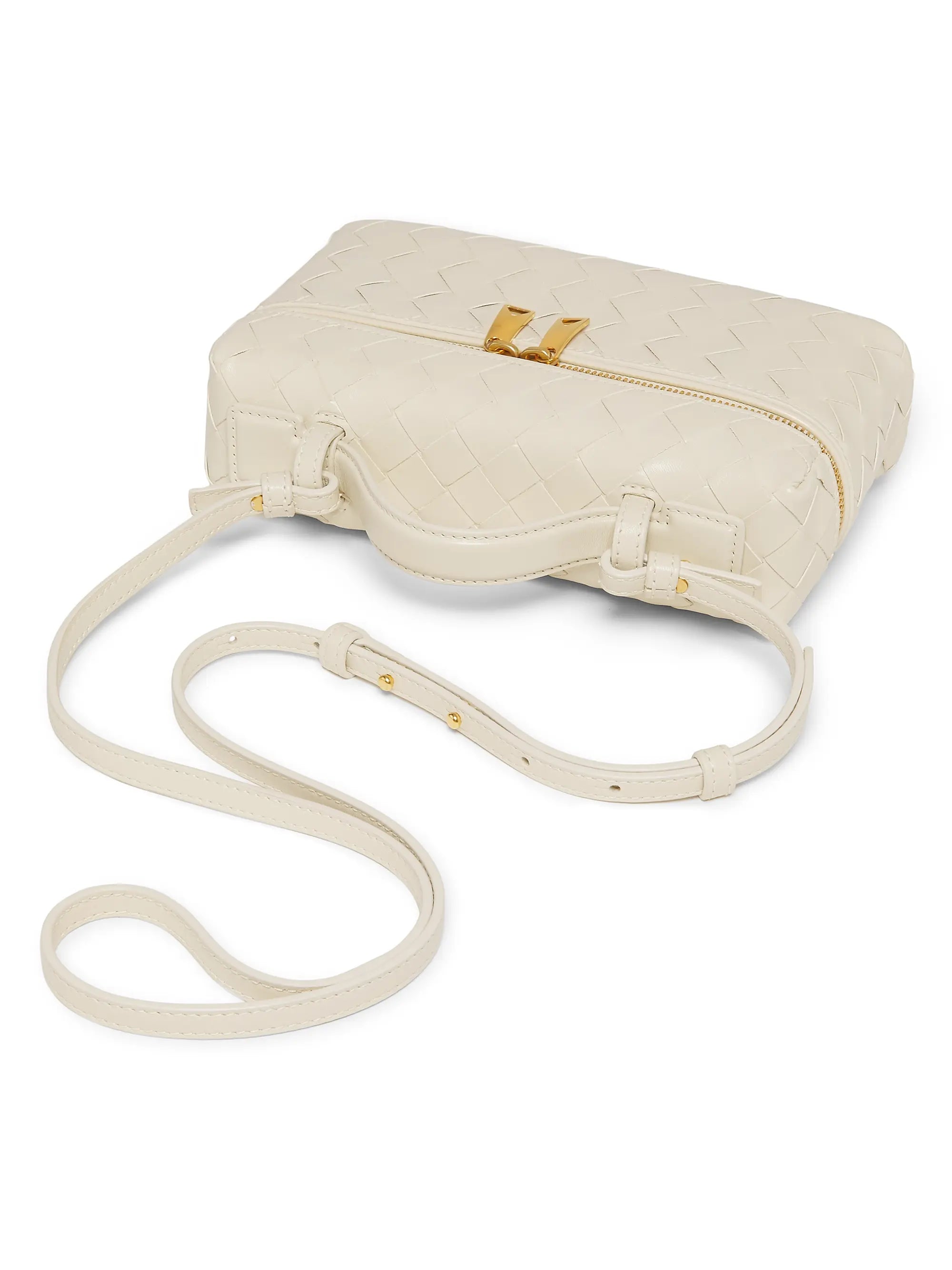 Bottega Veneta Bang Bang Intrecciato Leather Crossbody Vanity Case Bag
