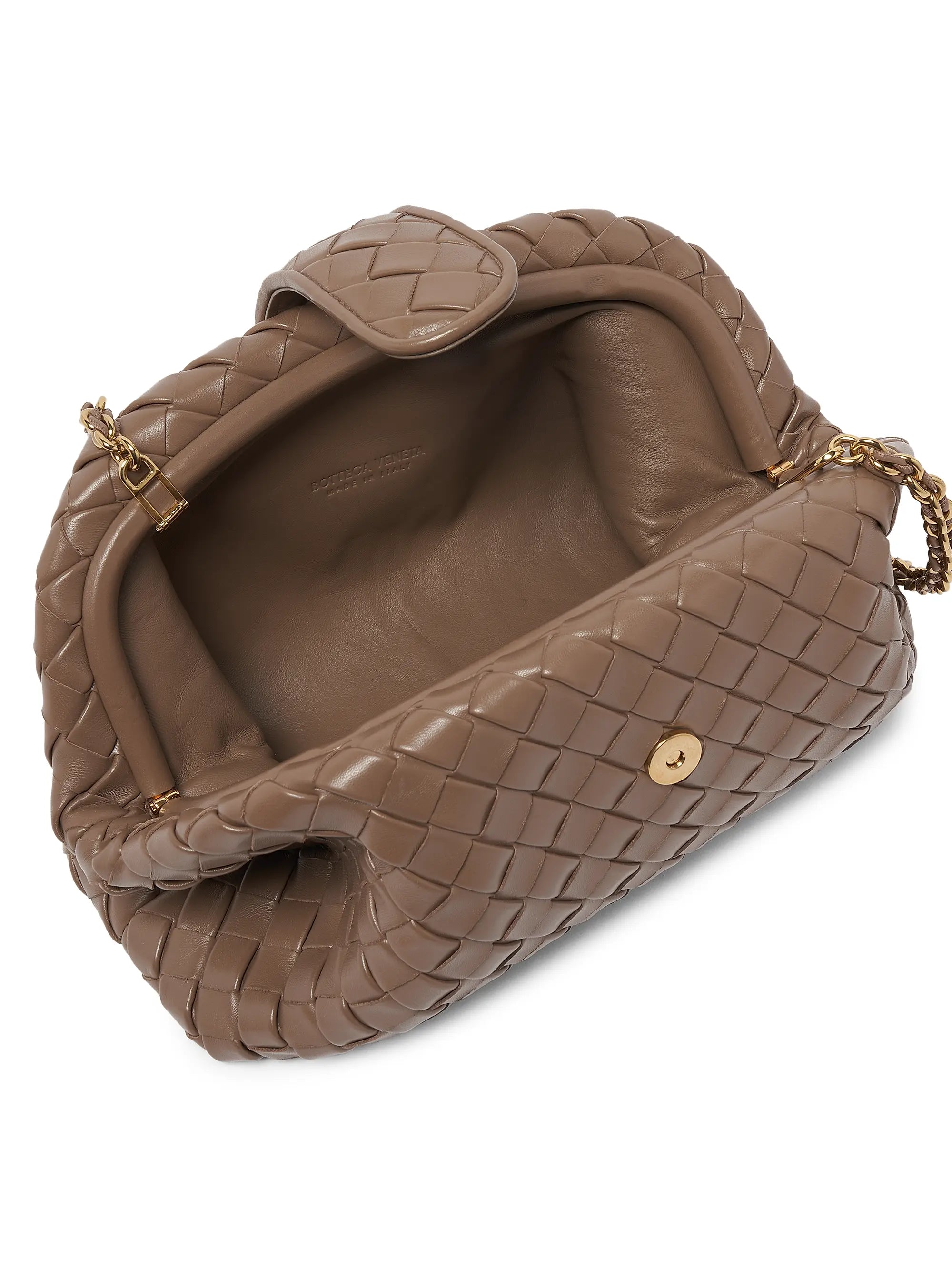 Bottega Veneta Lauren 1980 Padded Intrecciato Leather Clutch