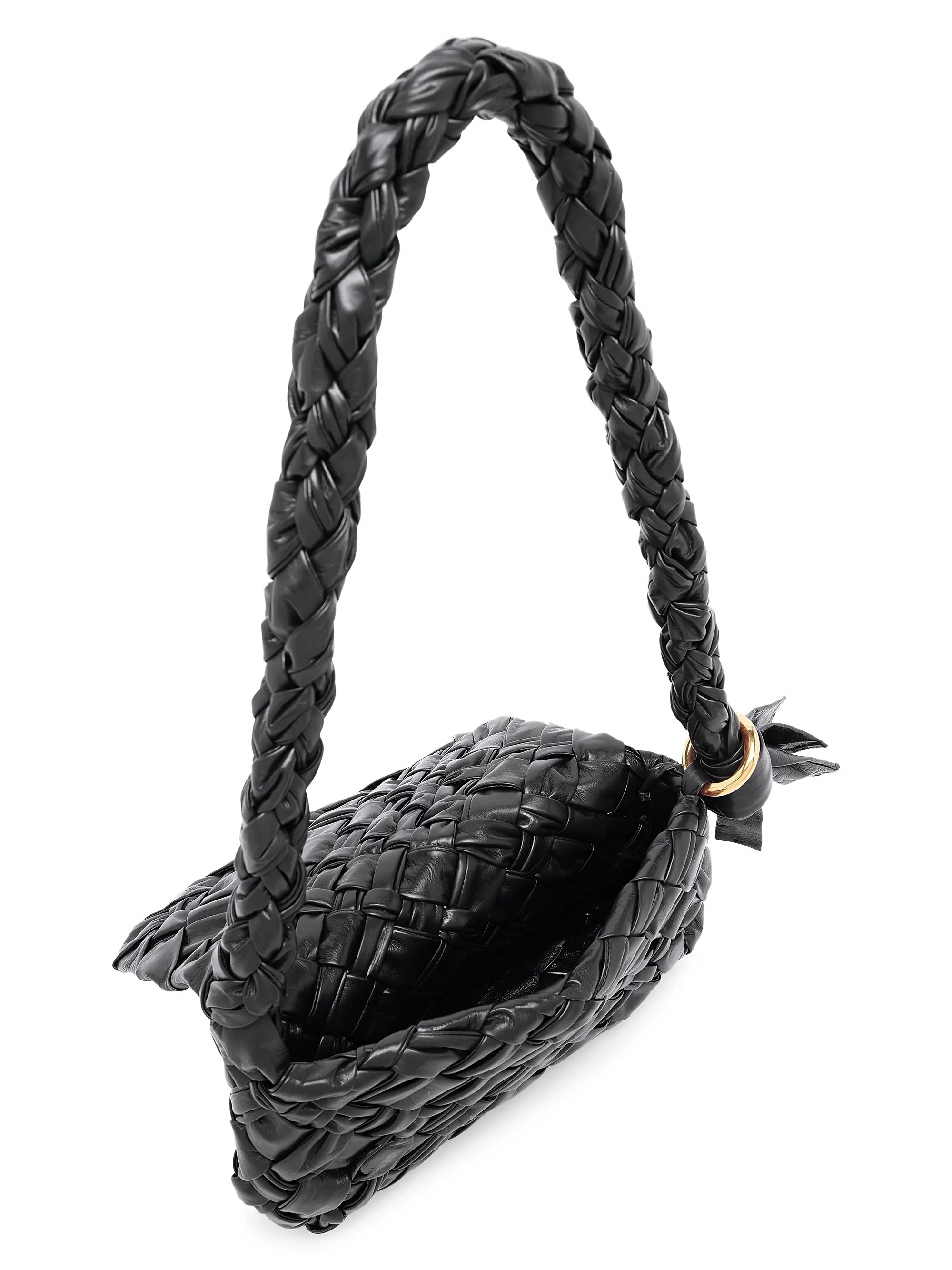 Bottega Veneta Città Intrecciato Leather Shoulder Bag