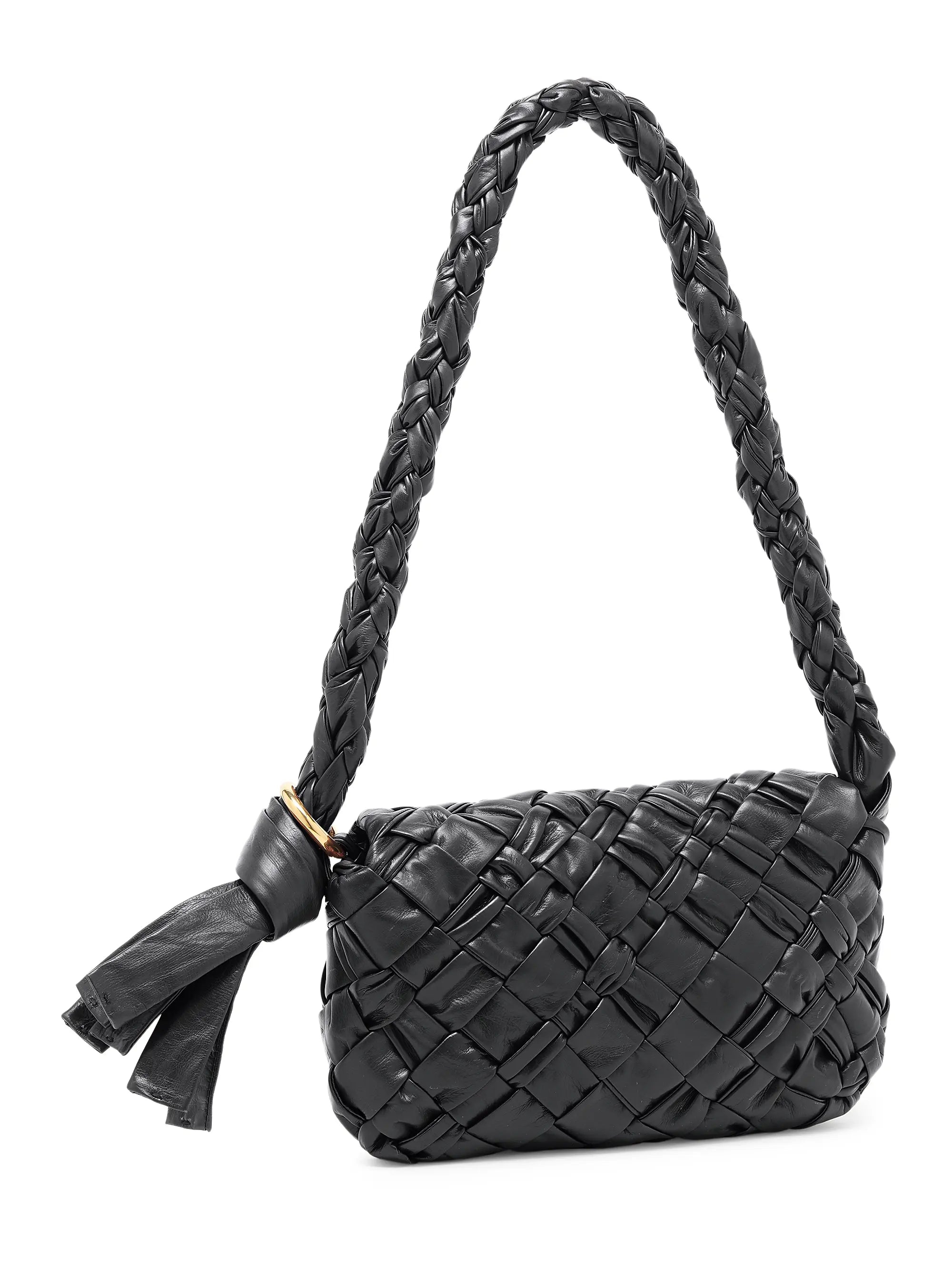 Bottega Veneta Città Intrecciato Leather Shoulder Bag
