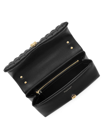 BVLGARI Serpenti Cabochon Matelassé Leather Top Handle Bag