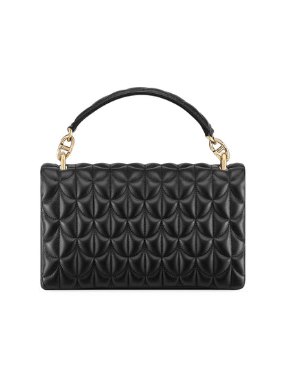 BVLGARI Serpenti Cabochon Matelassé Leather Top Handle Bag