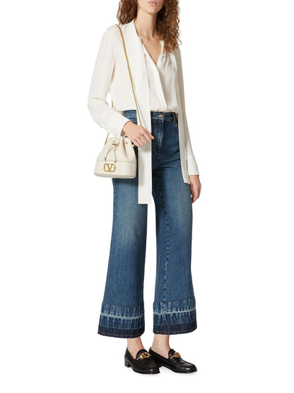 Valentino Garavani Mini Bucket Bag in Nappa with Vlogo Signature Chain