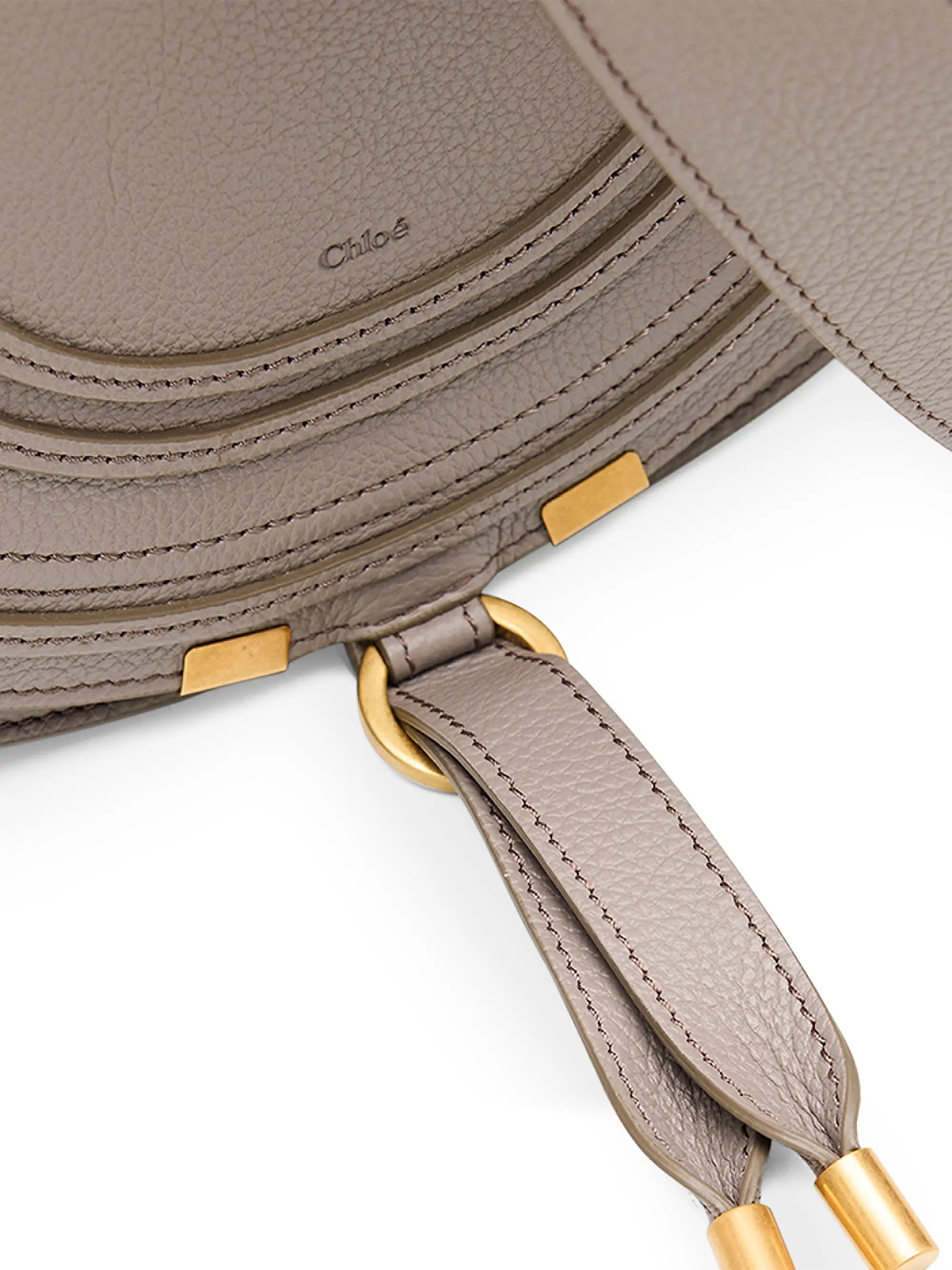 Chloé Marcie Leather Saddle Bag