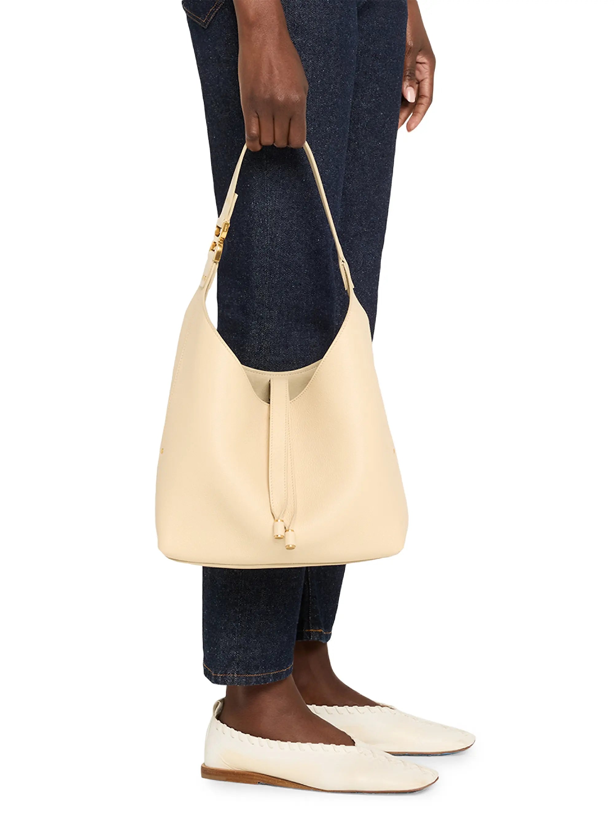 Chloé Small Marcie Leather Hobo Bag