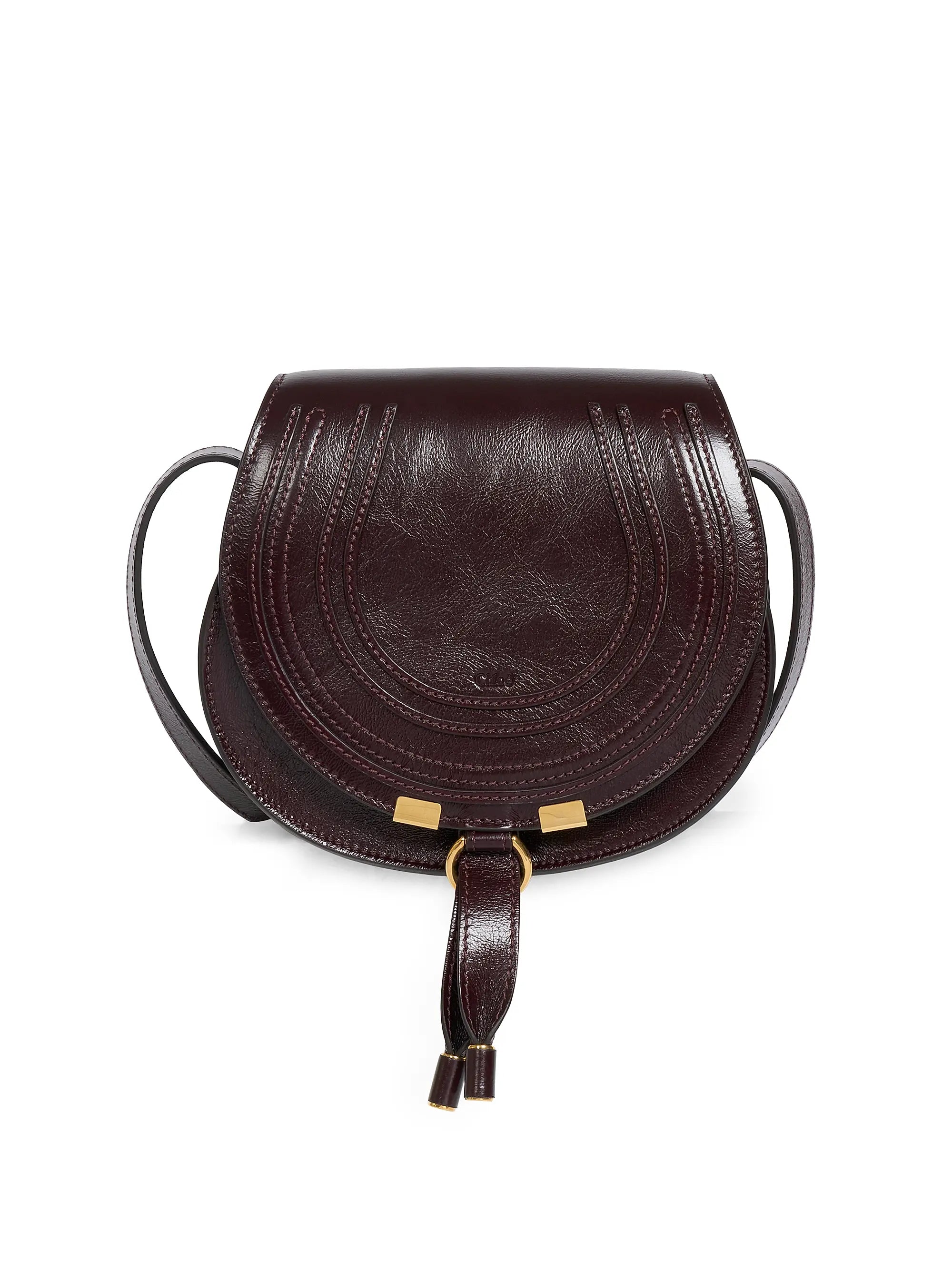 Chloé Small Marcie Leather Saddle Bag