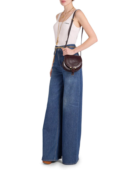 Chloé Small Marcie Leather Saddle Bag