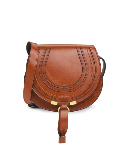 Chloé Small Marcie Leather Saddle Bag