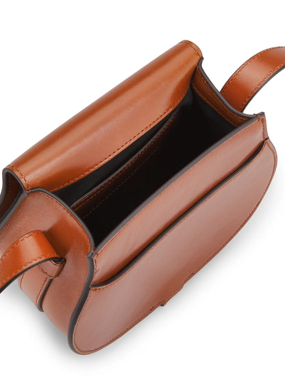 Chloé Small Marcie Leather Saddle Bag