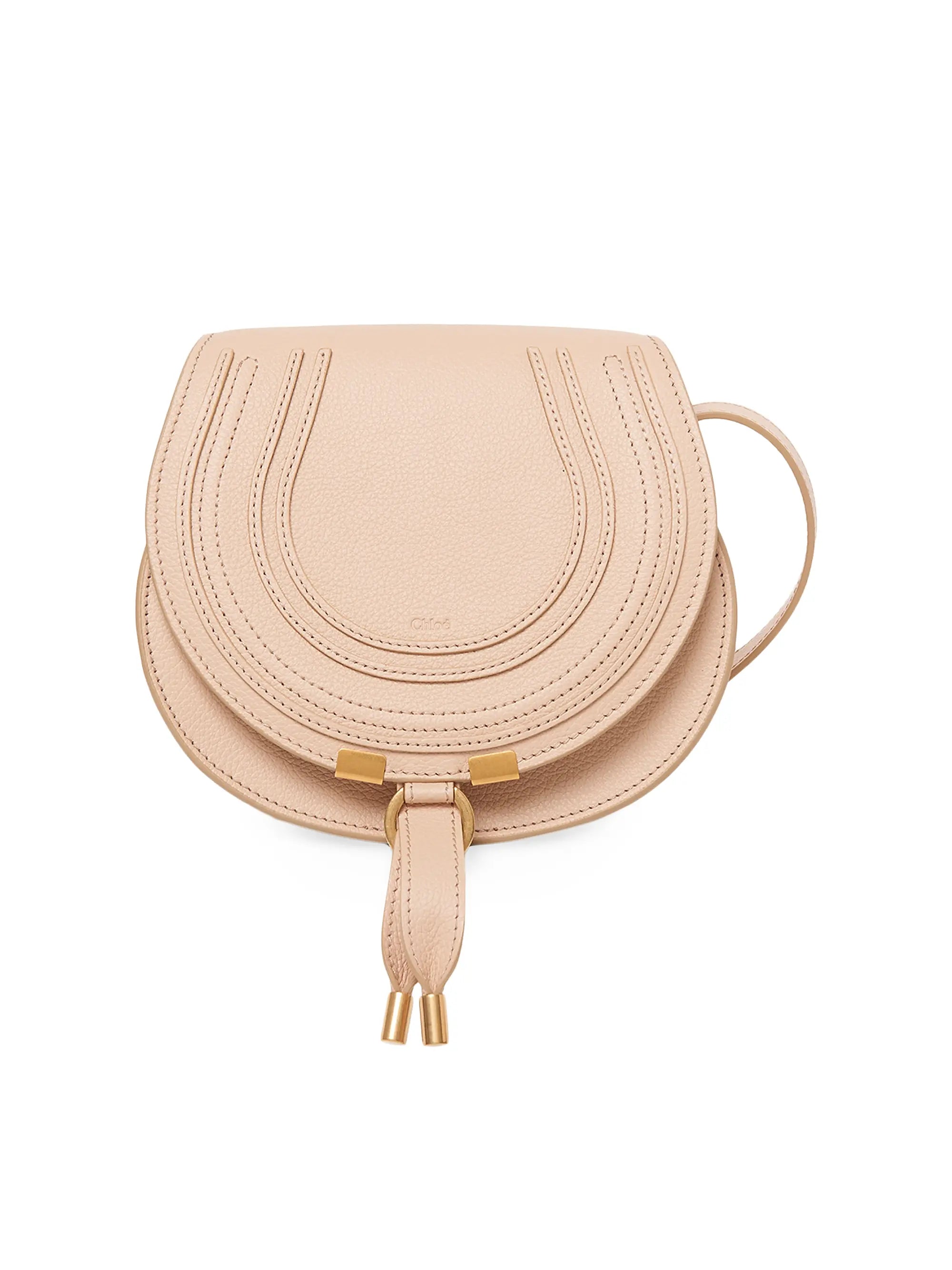 Chloé Small Marcie Leather Saddle Bag