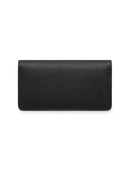 Valentino Garavani VLogo Signature Grainy Calfskin Wallet with Chain