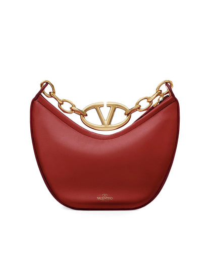 Valentino Garavani VLogo Moon Mini Hobo Bag in Nappa Leather