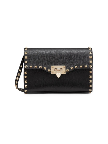 Valentino Garavani Small Rockstud Grainy Calfskin Crossbody Bag