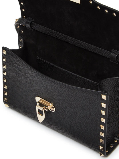Valentino Garavani Small Rockstud Grainy Calfskin Crossbody Bag