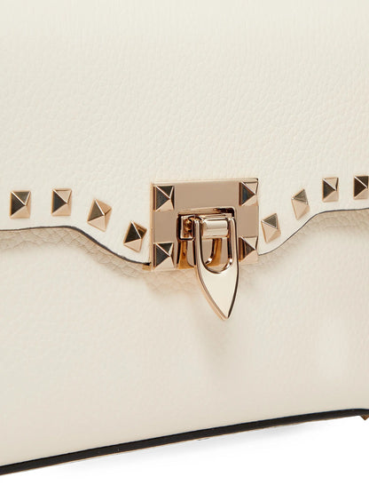 Valentino Garavani Small Rockstud Grainy Calfskin Crossbody Bag