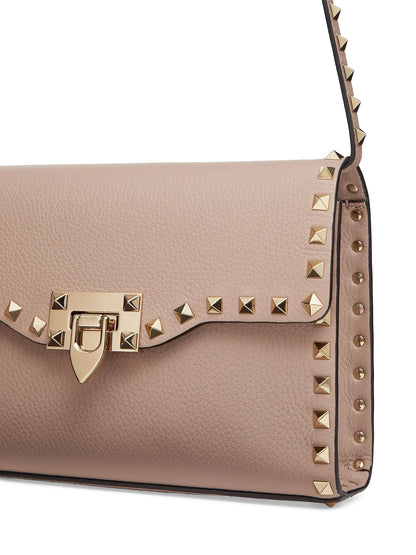Valentino Garavani Small Rockstud Grainy Calfskin Crossbody Bag