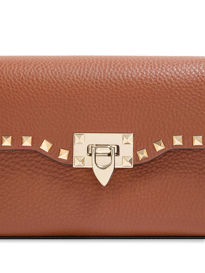 Valentino Garavani Small Rockstud Grainy Calfskin Crossbody Bag