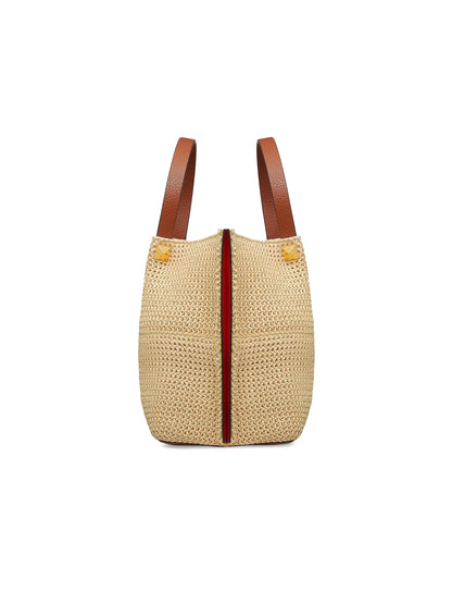 Valentino Garavani Medium Straw Summer Tote Bag