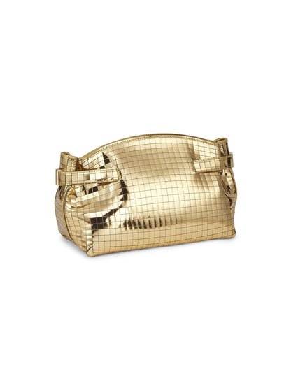 FERRAGAMO Small Hug Sequined Leather Pouch