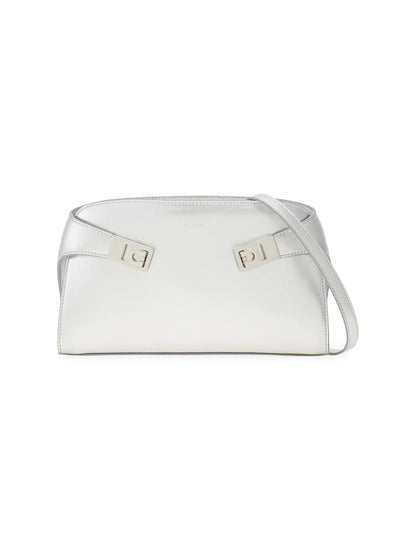 FERRAGAMO Hug Metallic Leather Crossbody Bag