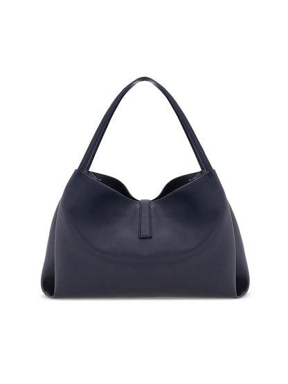 FERRAGAMO Medium New Line Leather Tote Bag