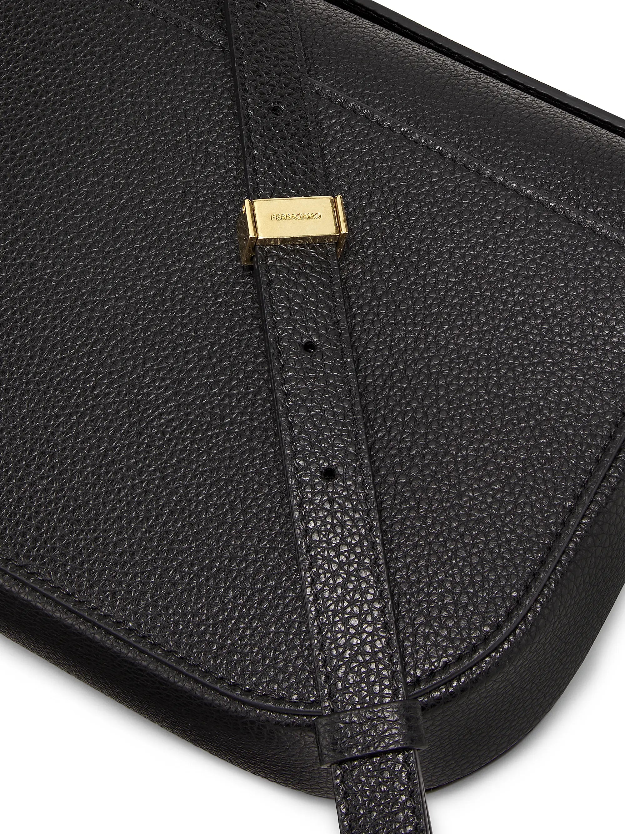 FERRAGAMO Small Double Gancio Saddle Bag