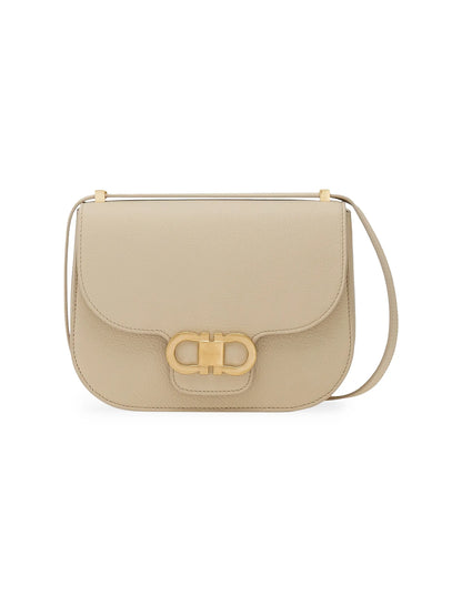 FERRAGAMO Small Double Gancio Saddle Bag