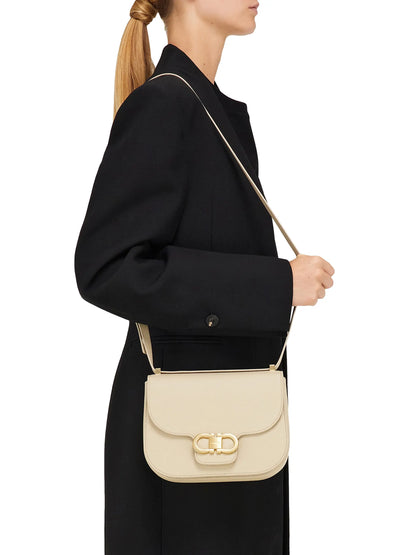 FERRAGAMO Small Double Gancio Saddle Bag