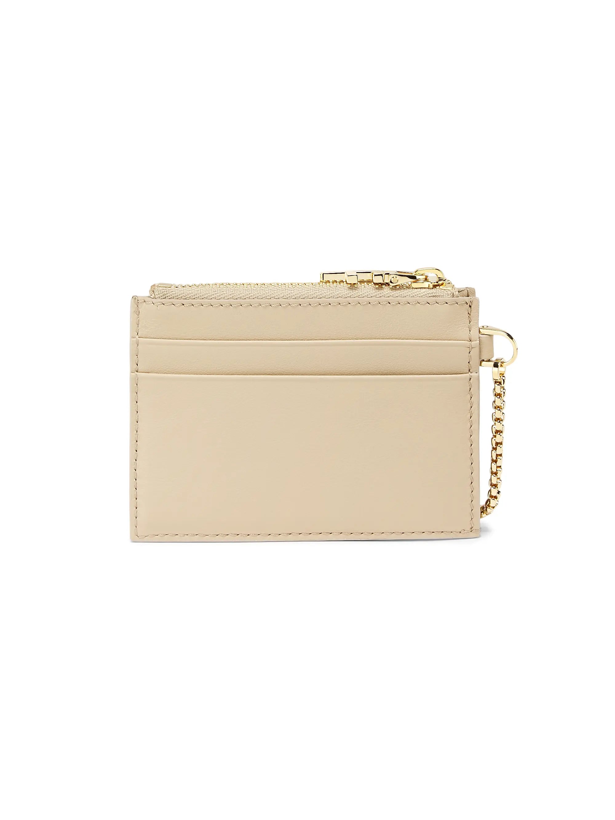 FERRAGAMO Zippered Leather Card Holder