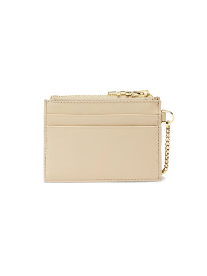 FERRAGAMO Zippered Leather Card Holder