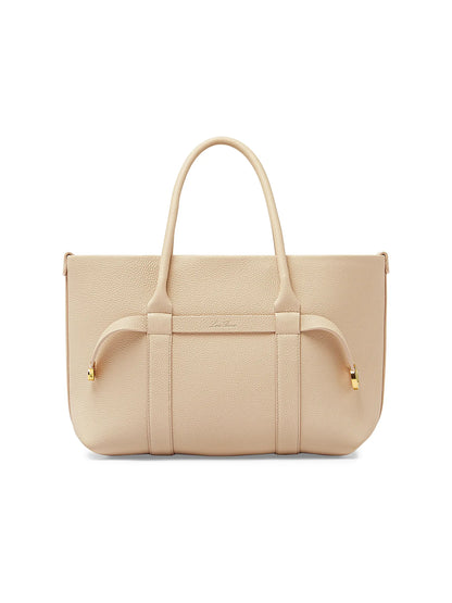 Loro Piana Small Ghiera Leather Shopper Tote Bag