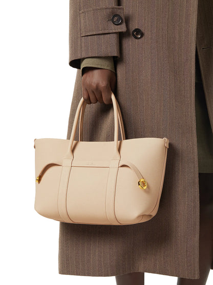 Loro Piana Small Ghiera Leather Shopper Tote Bag