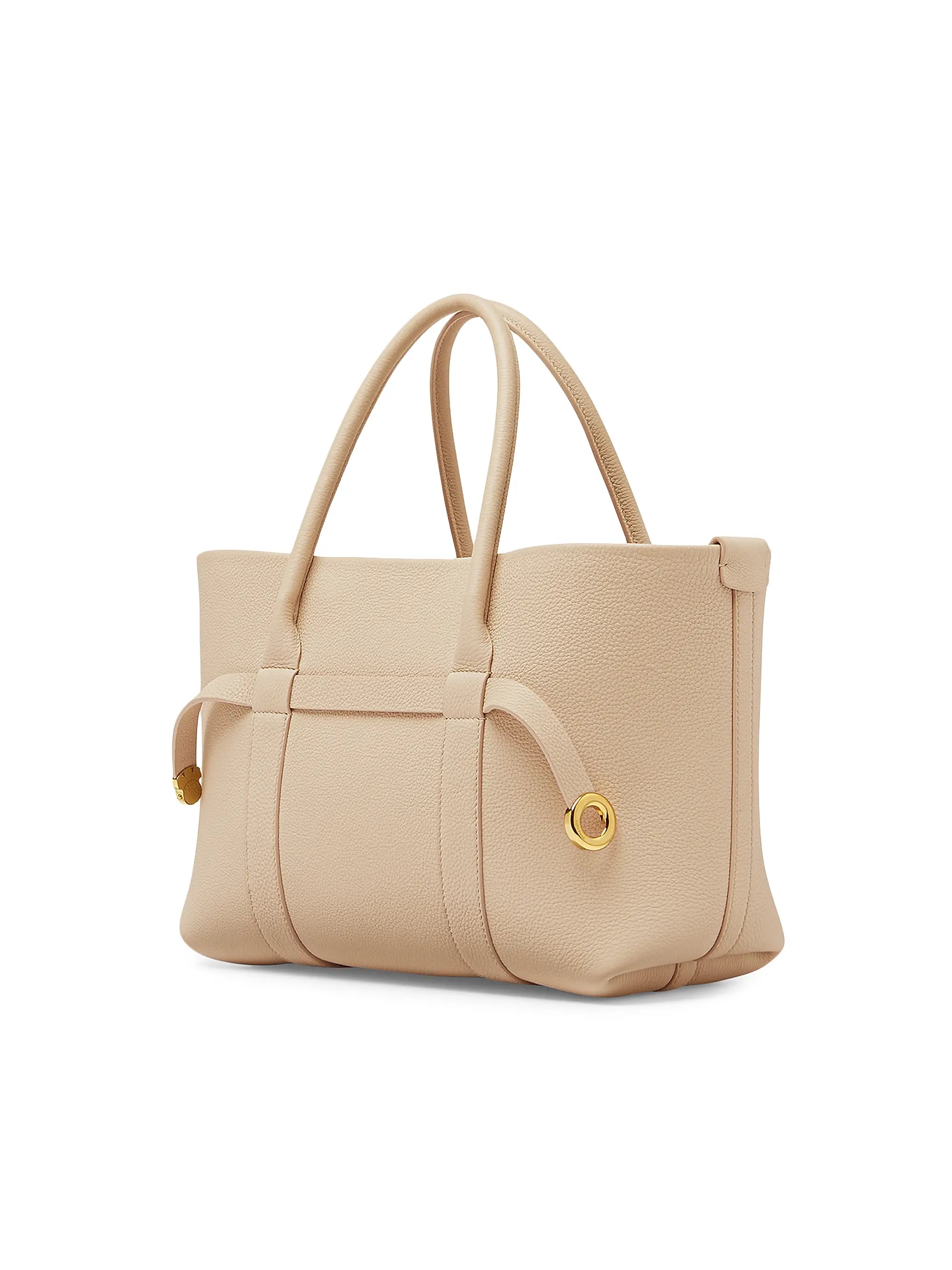 Loro Piana Small Ghiera Leather Shopper Tote Bag