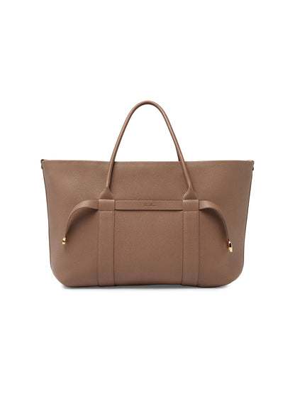 Loro Piana Large Ghiera Leather Shopper Tote Bag