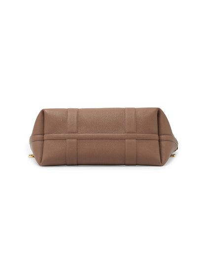 Loro Piana Large Ghiera Leather Shopper Tote Bag