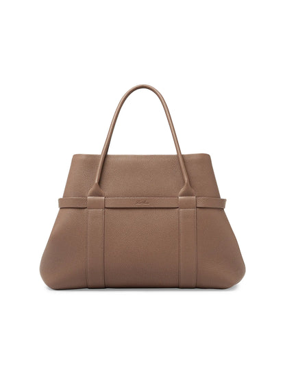 Loro Piana Large Ghiera Leather Shopper Tote Bag