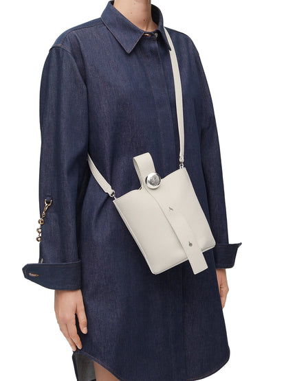 LOEWE Mini Pebble Leather Bucket Bag