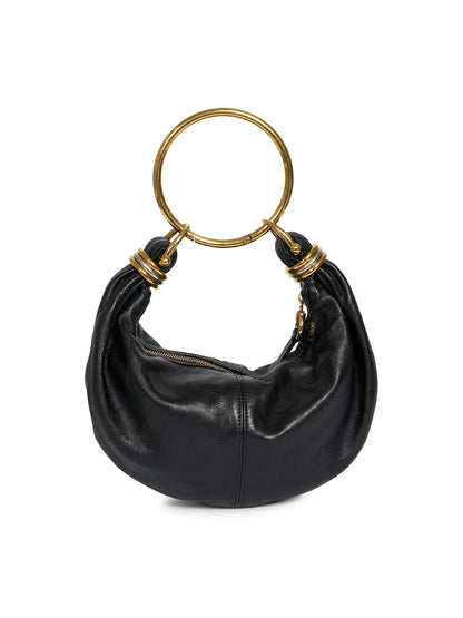 Chloé Small Bracelet Grained Leather Hobo Bag