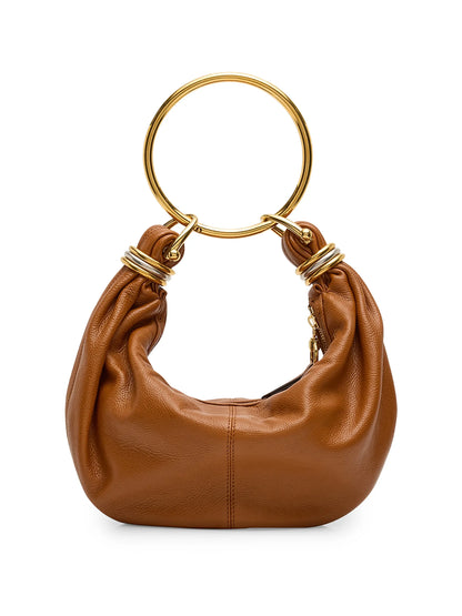 Chloé Small Bracelet Grained Leather Hobo Bag