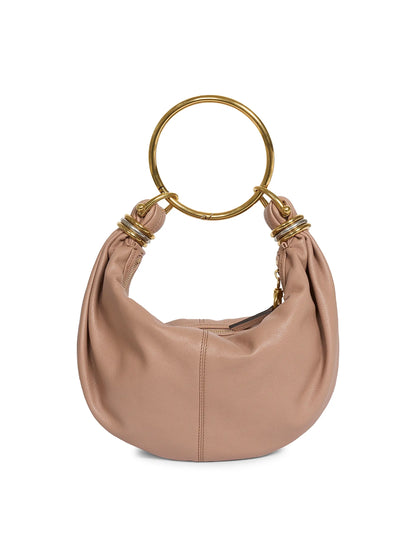 Chloé Small Bracelet Grained Leather Hobo Bag