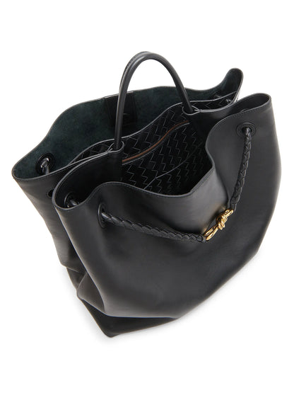 Bottega Veneta Large Andiamo Leather Top Handle Bag