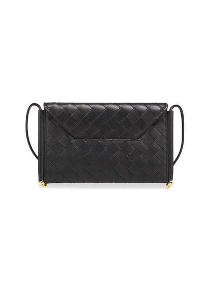 Bottega Veneta Intrecciato Leather Envelope Wallet-On-Chain Bag